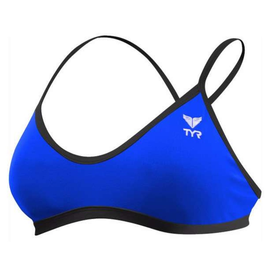 Two-Piece Swimsuits * | Tyr Women'S Solid Trinity Bikini Top 2022