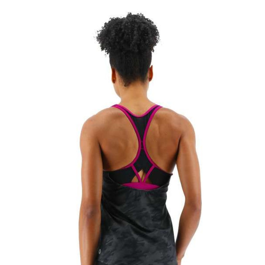 Two-Piece Swimsuits * | Tyr Women'S Blackout Camo Taylor Swim Tank 2023