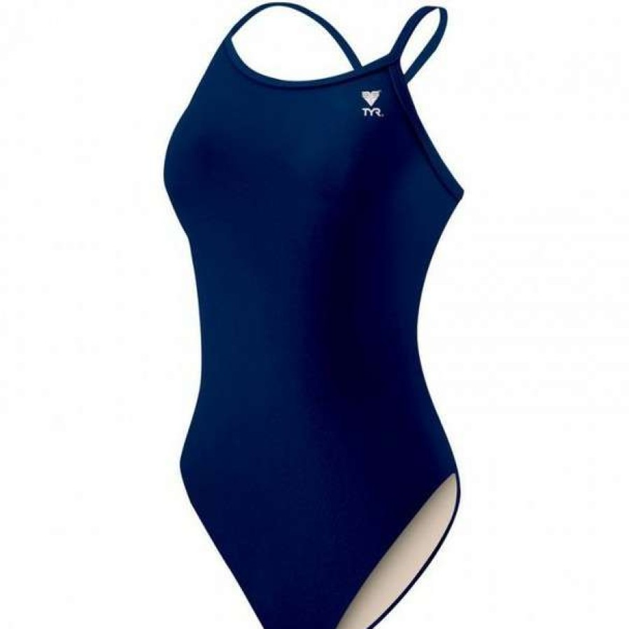 Youth Swim Wear * | Tyr Youth Solid Diamondback Swimsuit 2023