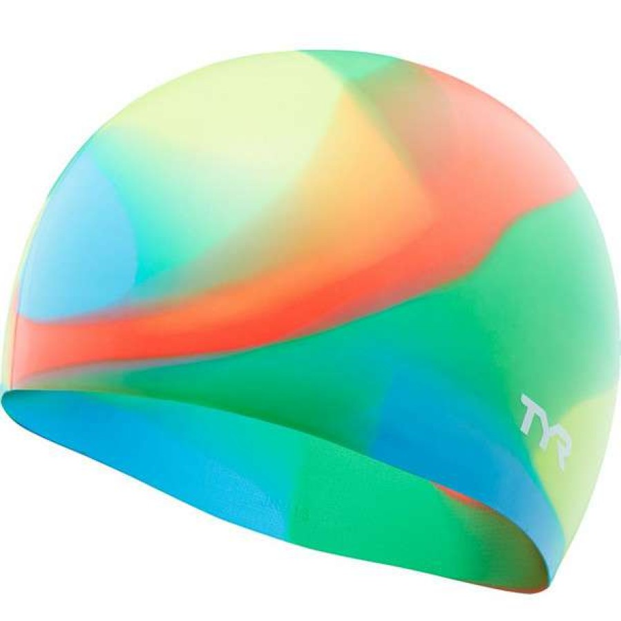 Youth Swim Wear * | Tyr Tie Dye Junior Swim Cap 2023