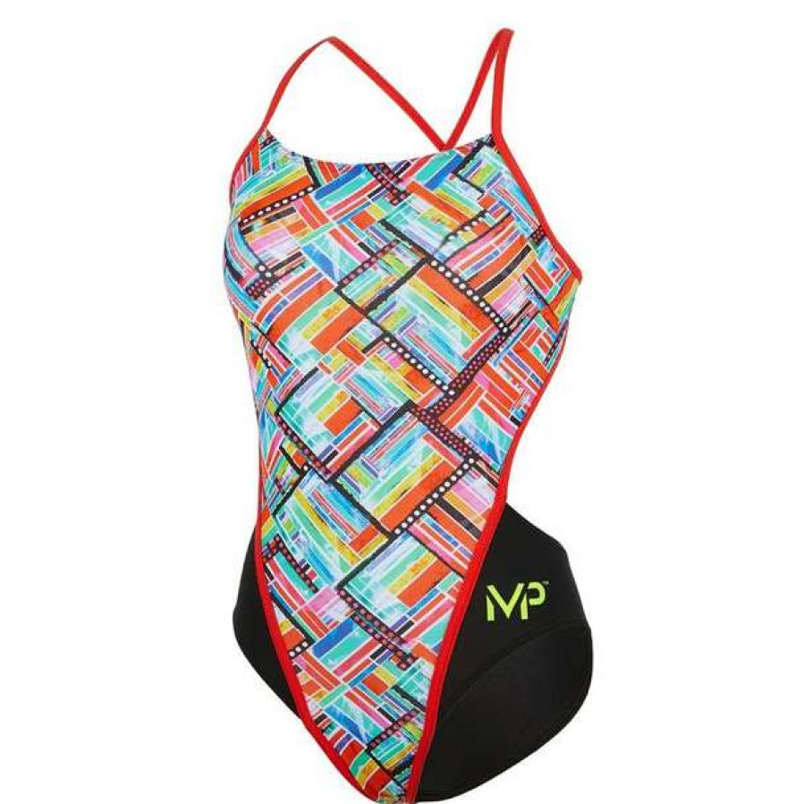 One-Piece Swimsuits * | Aqua Sphere Women'S Michael Phelps Subway Racing Back Swimsuit 2018