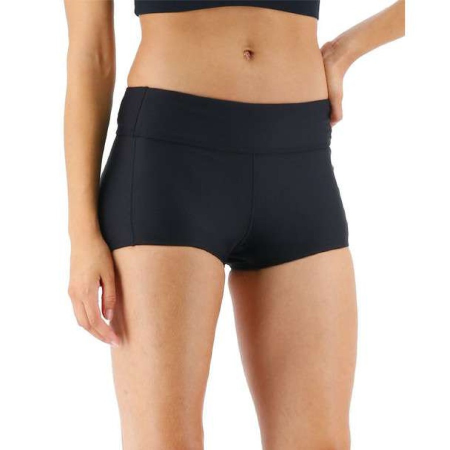 Two-Piece Swimsuits * | Tyr Women'S Solid Casey Swim Boyshort 2023