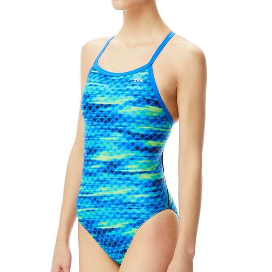 One-Piece Swimsuits * | Tyr Women'S Castaway Diamondfit Swimsuit 2021