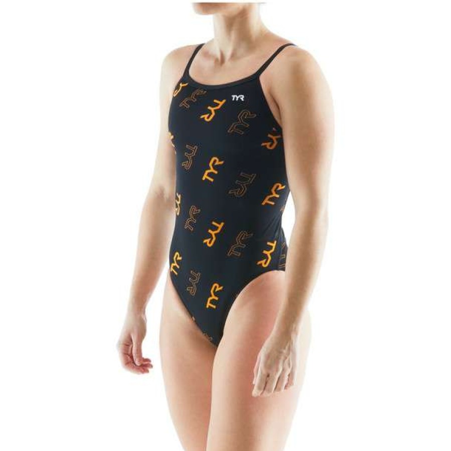 One-Piece Swimsuits * | Tyr Women'S Cascading Tyr Diamondfit Swimsuit 2022