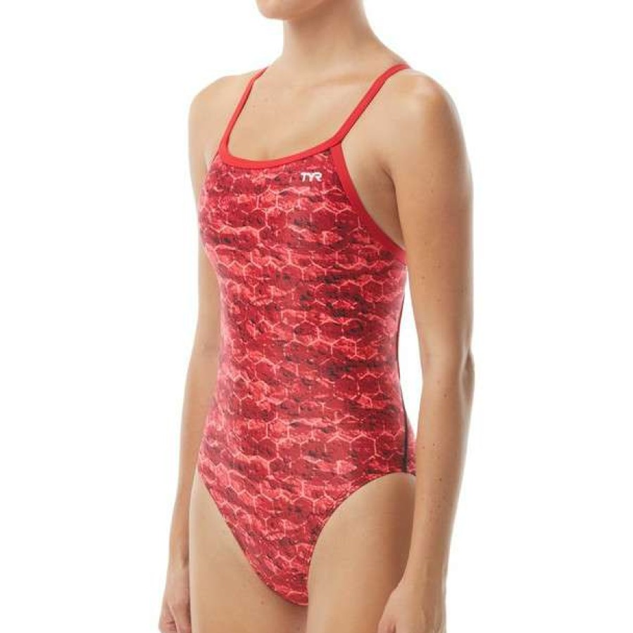 One-Piece Swimsuits * | Tyr Women'S Agran Diamondfit Swimsuit 2022