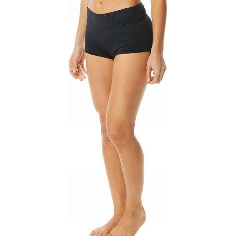 Two-Piece Swimsuits * | Tyr Women'S Solid Della Boyshort Swim Bottom 2023