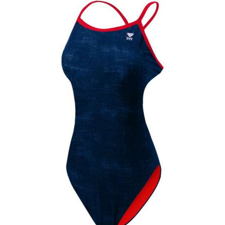 One-Piece Swimsuits * | Tyr Women'S Sandblasted Diamondfit Swimsuit 2021