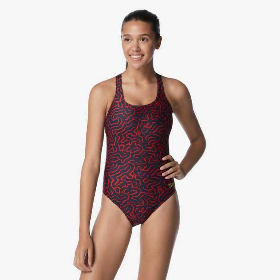 One-Piece Swimsuits * | Speedo Women'S Race Maze Super Pro Swimsuit 2023