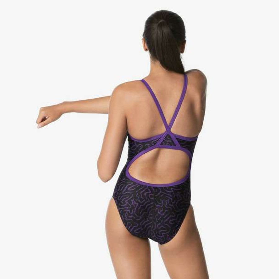 One-Piece Swimsuits * | Speedo Women'S Race Maze Flyback Swimsuit 2023