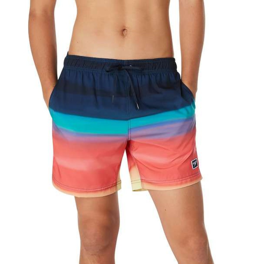 Trunks * | Speedo Men'S Bondi Blend Redondo Edge 17 Volley Swim Short 2023