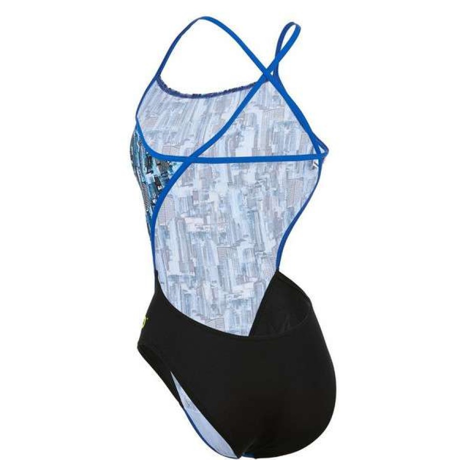 One-Piece Swimsuits * | Aqua Sphere Women'S Michael Phelps City Racing Back Swimsuit 2018