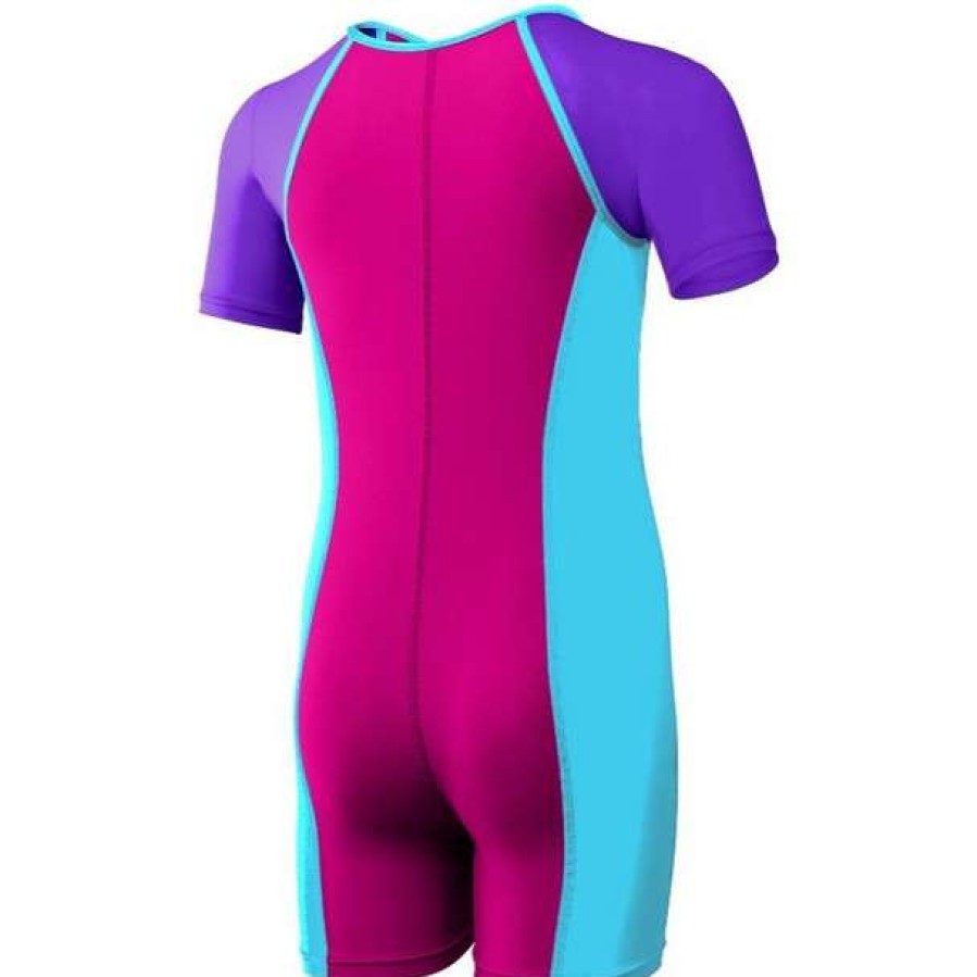 Youth Swim Wear * | Tyr Girls Solid Thermal Swim Suit 2019