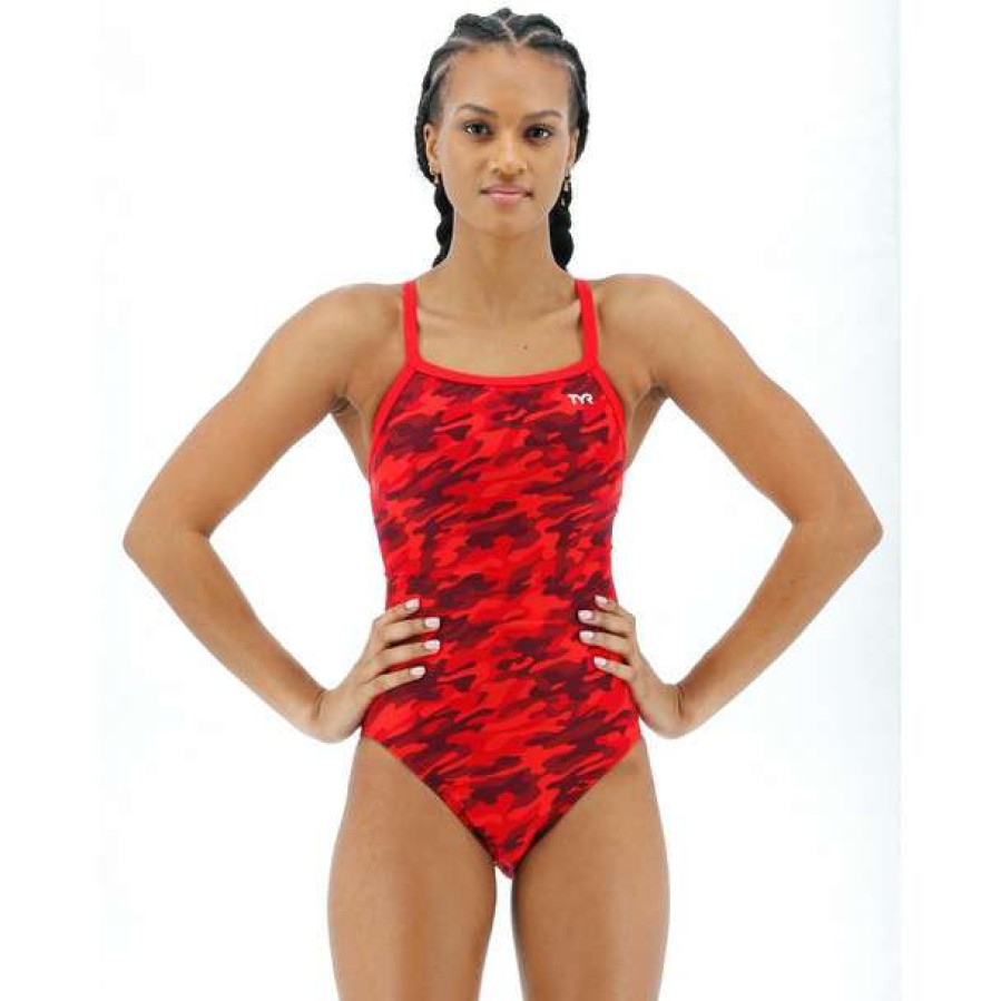 One-Piece Swimsuits * | Tyr Women'S Camo Diamondfit Swimsuit 2023