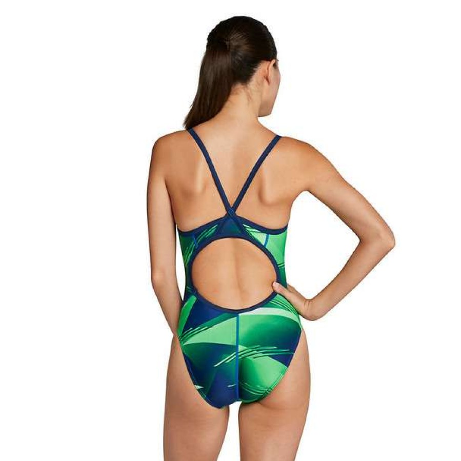 One-Piece Swimsuits * | Speedo Women'S Lane Game Flyback Swimsuit 2022