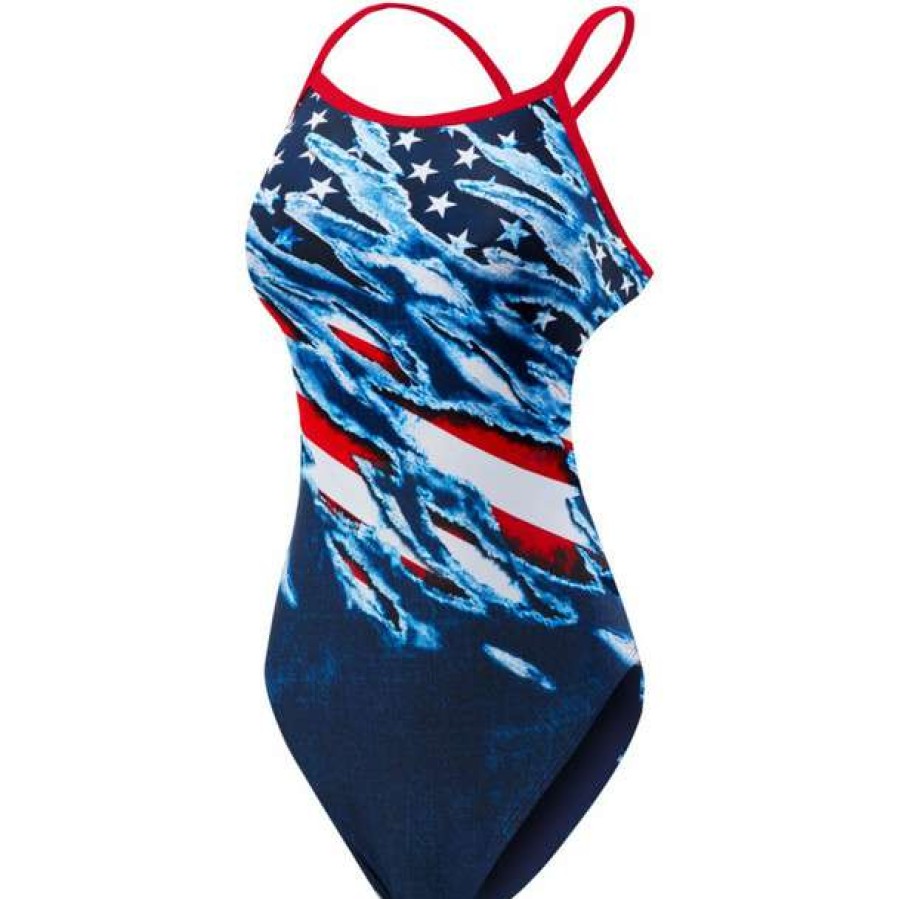 Youth Swim Wear * | Tyr Girls Live Free Diamondfit Swimsuit 2019