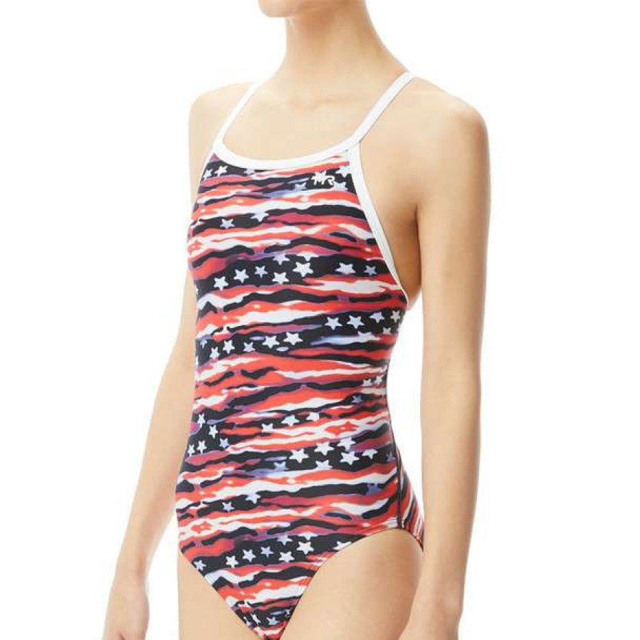 One-Piece Swimsuits * | Tyr Women'S All American Diamondfit Swimsuit 2021