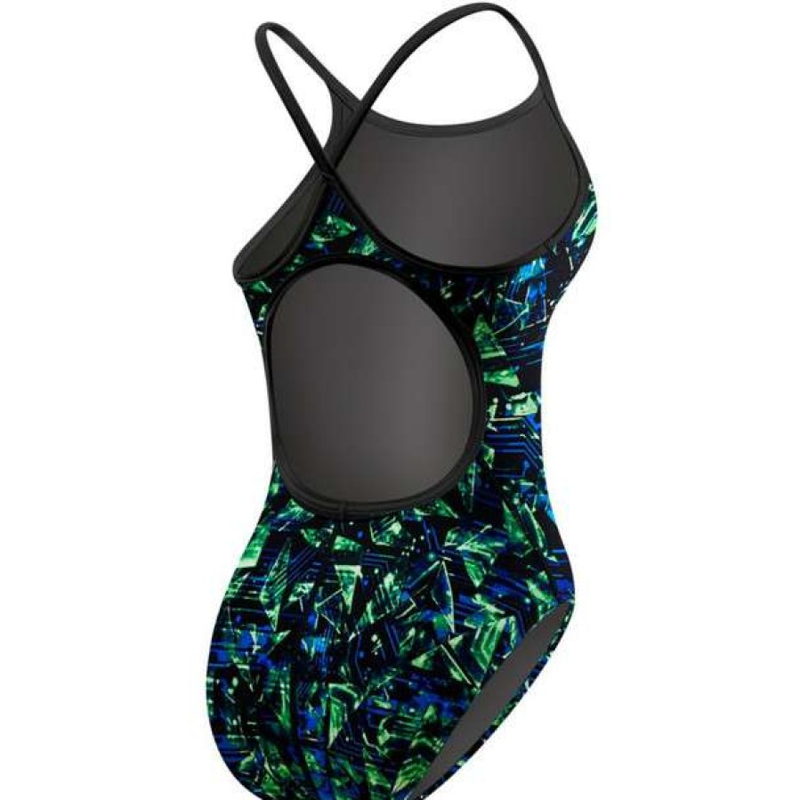 One-Piece Swimsuits * | Tyr Women'S Emulsion Diamondfit Swimsuit 2018