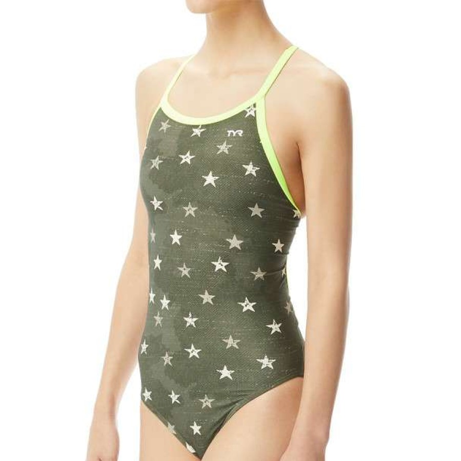 One-Piece Swimsuits * | Tyr Women'S Stargazed Diamondfit Swimsuit 2020